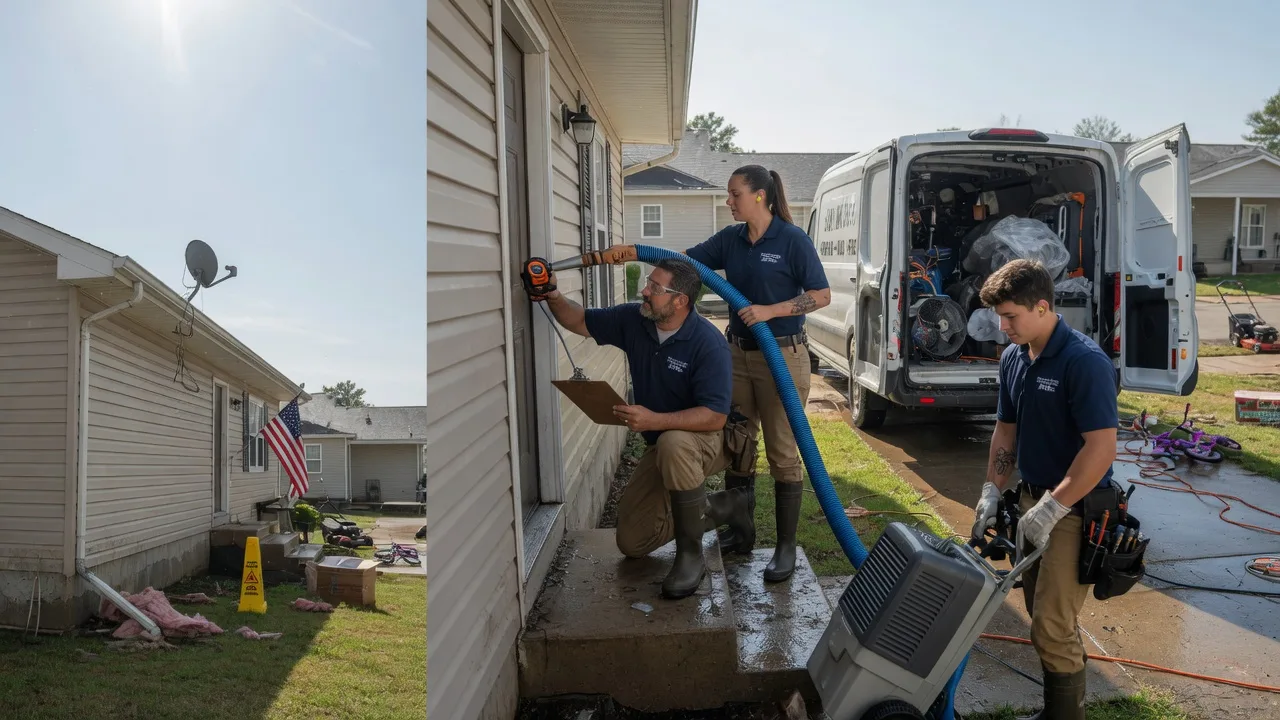 Ceiling Water Damage Restoration in Milmine, IL near me